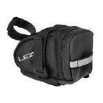 Lezyne M-CADDY black bicycle saddle bag with Velcro strap attachment