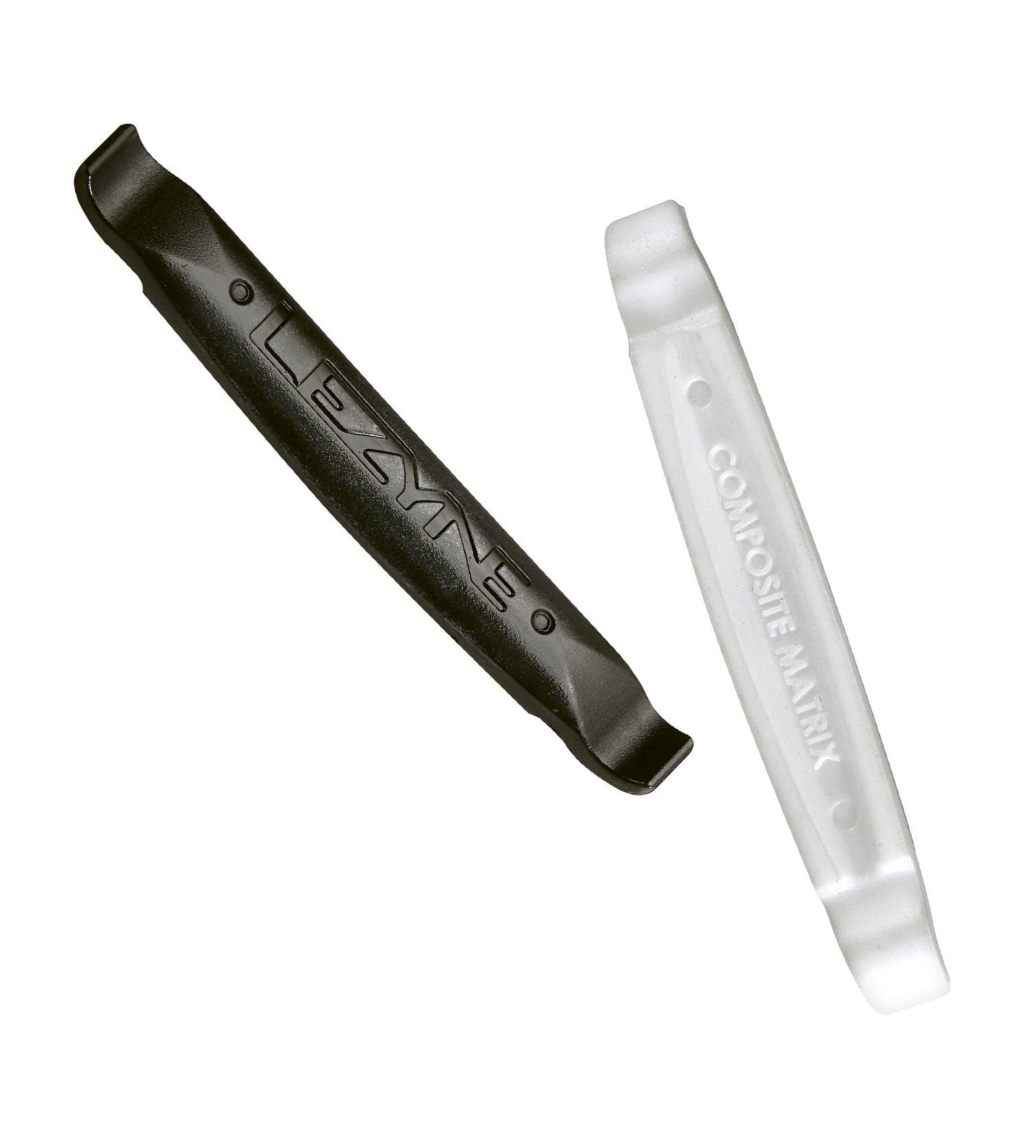 Lezyne M-Caddy Sport Kit showing black tire lever and white composite matrix tool