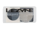 LEZYNE CO2 kit in clear plastic case with black cartridge and silver inflator head