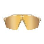 KOO Alibi sunglasses in sand matt frame with gold mirrored lenses