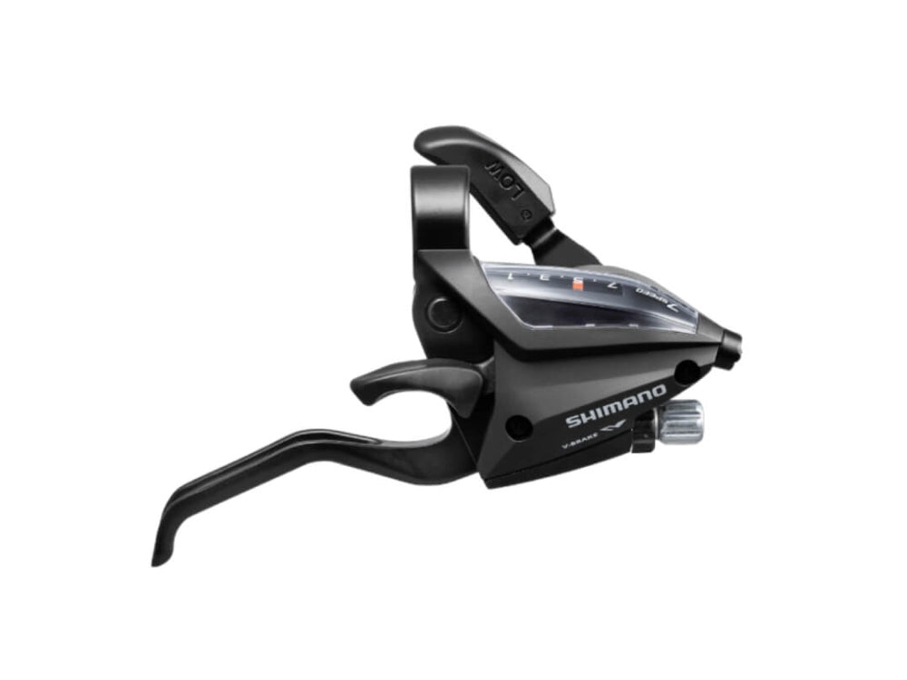 Shimano ST-EF500 7-speed right brake and shift lever combo in matte black