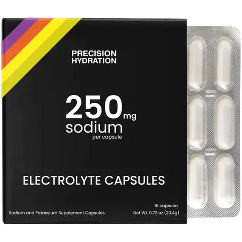 Precision Hydration Electrolyte Capsules 250mg sodium per capsule, 15 capsules blister pack