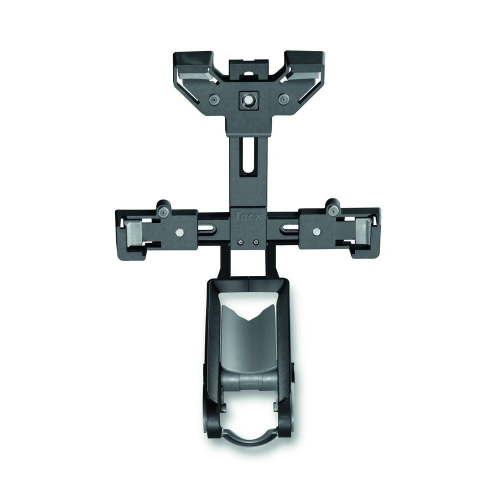 Wahoo Fitness KICKR CLIMB base adapter mount bracket in black, isolated on white background