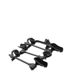 Kuat Transfer V2 2-inch 2-bike hitch car rack in matte black, folded flat view