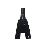 TheOneOff Xenon Bib Short in black with suspender straps, rear view