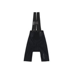 TheOneOff Xenon black cycling bib shorts with suspender straps, back view