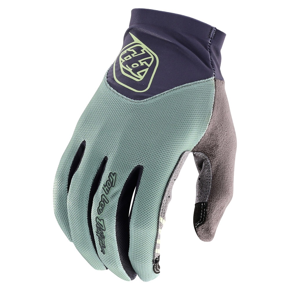 Troy Lee Designs ACE 2.0 MTB glove in Glass Green with navy cuff