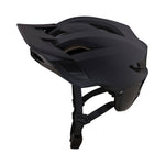 Troy Lee Designs Flowline SE Stealth mountain bike helmet in matte black with visor