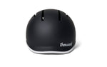 Thousand JR Kids Helmet in matte carbon black with white trim, rear view