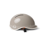 Thousand Heritage 2.0 bicycle helmet in dove grey with white trim and orange strap