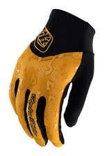 Troy Lee Designs ACE 2.0 MTB glove in honey gold with black accents and tonal pattern