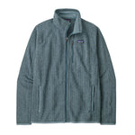 Patagonia Men's Better Sweater Fleece Jacket in Blue Sage Rib Knit on white background