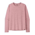 Patagonia Women's Long-Sleeved Capilene Cool Daily Shirt in Fuzzy Mauve pink