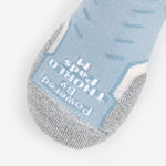 Thorlos Experia Energy Sock in light blue with gray heel and toe cushioning