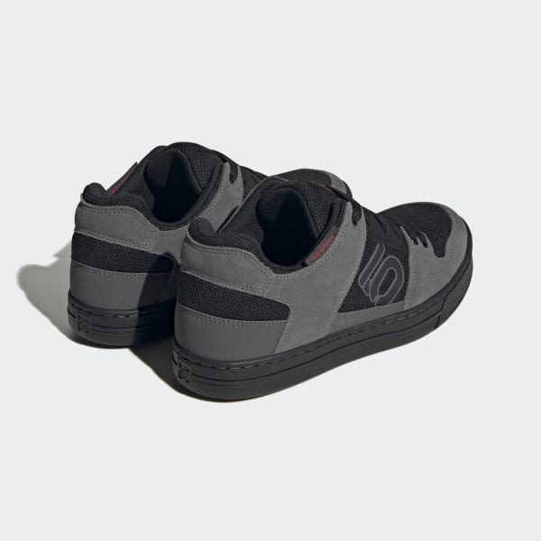 Five Ten Freerider MTB shoes in grey and black colorway on white background