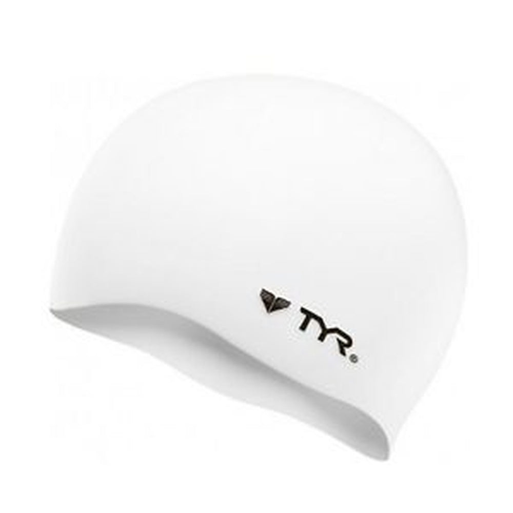 TYR Wrinkle Free Silicone Adult Cap - White