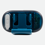 Nathan Luna Fire 400 RX LED running light in sailor blue with battery compartment open