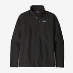 Patagonia Better Sweater 1/4-Zip Fleece in black with Patagonia logo patch