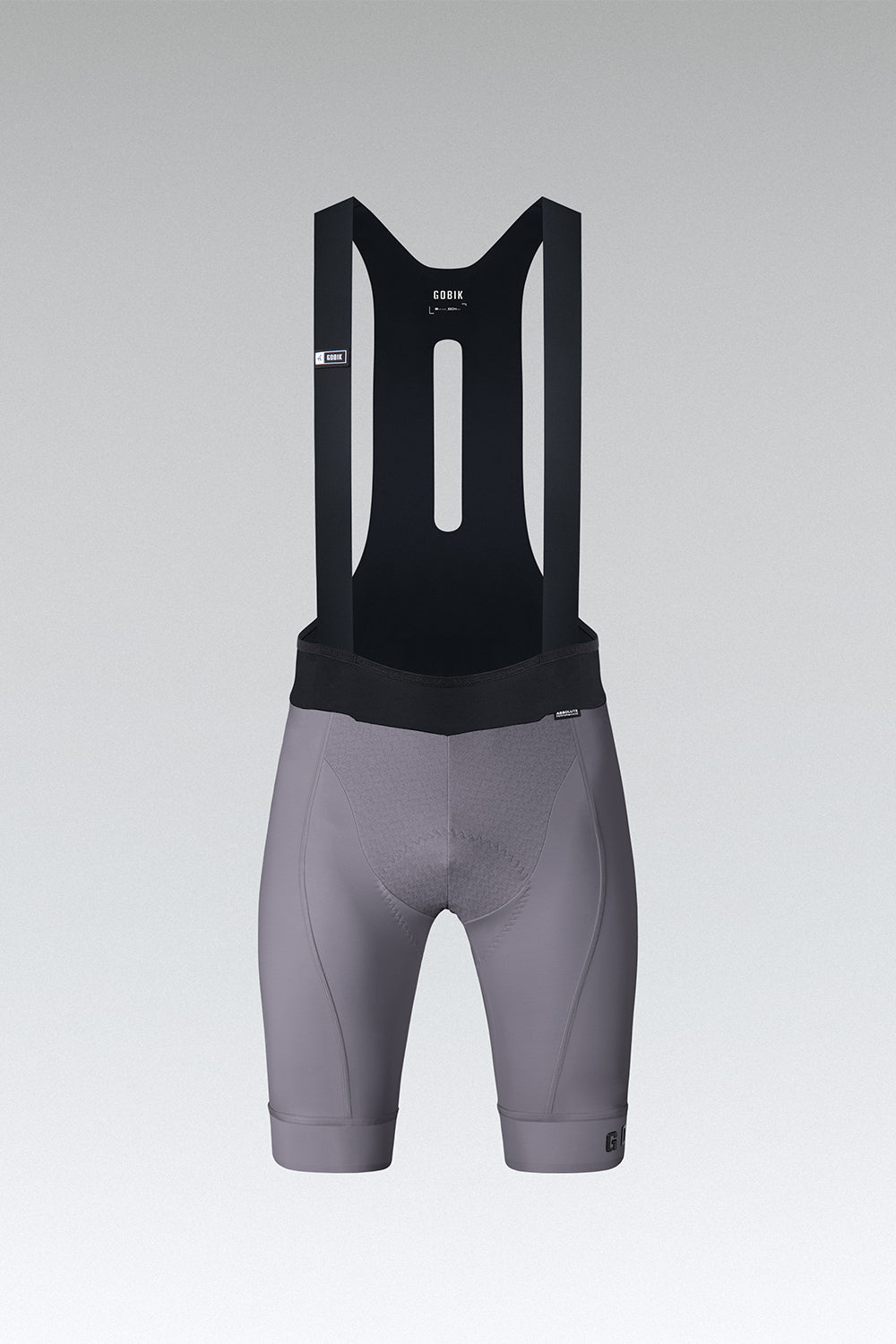 Gobik Absolute 7.0 cycling bib shorts in kettle gray with black suspenders