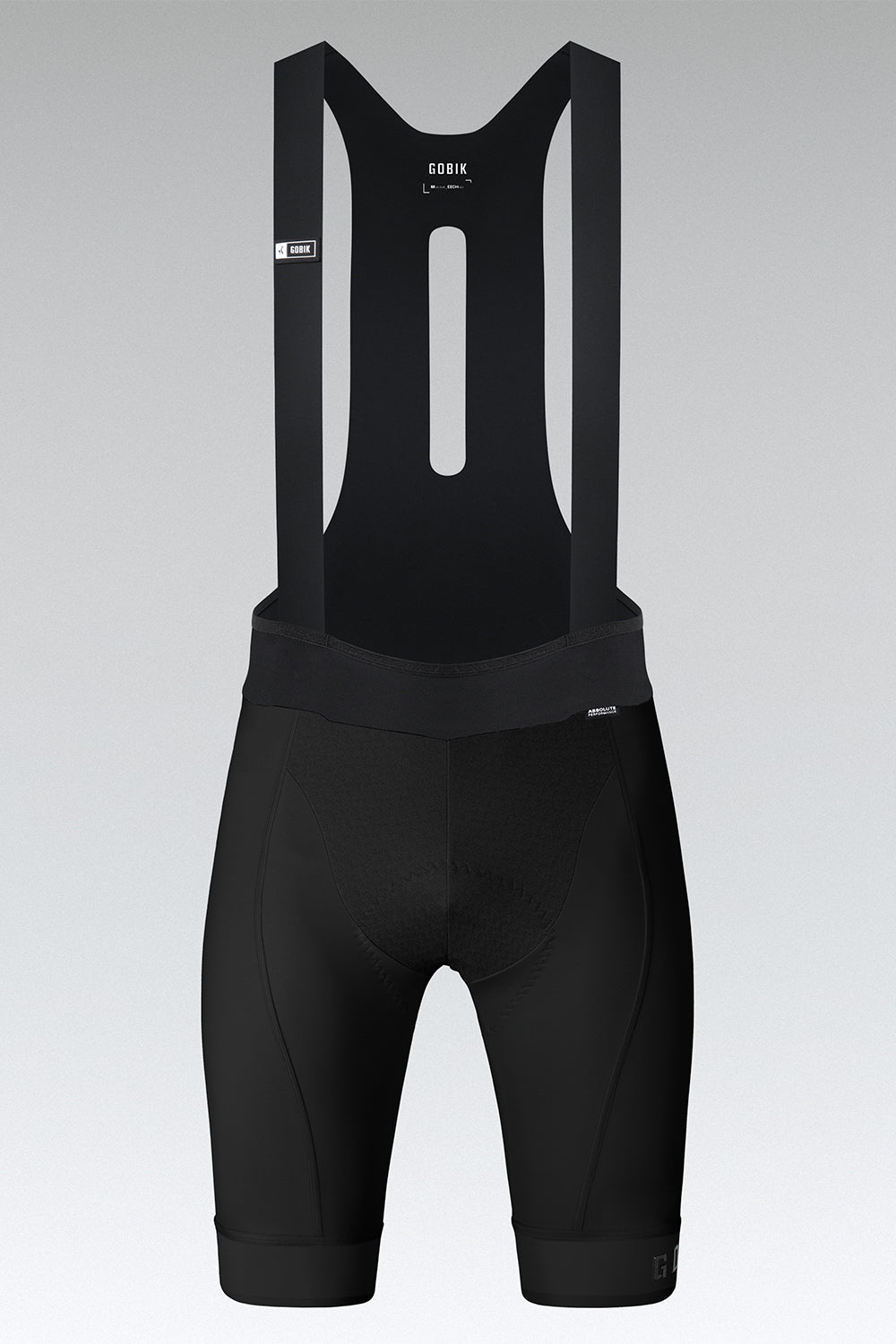 Gobik Absolute Compact 7.0 men's black cycling bib shorts with suspenders