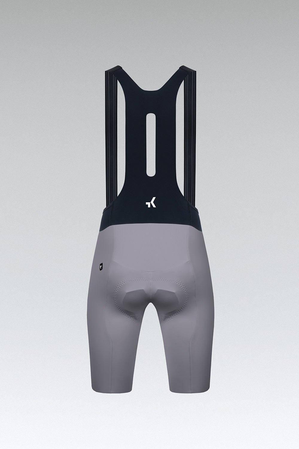 Gobik X Bib Short Men's in kettle gray color with black suspenders