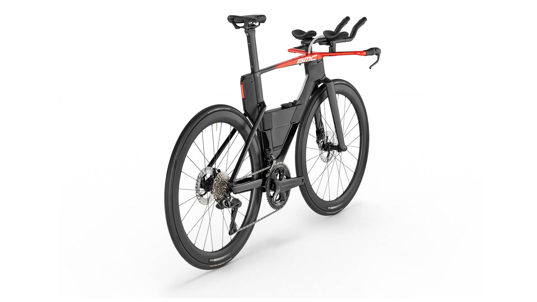 BMC Speedmachine 01 THREE time trial bike in carbon black with red accents