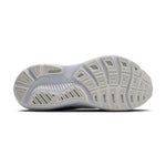 Brooks Ghost 17 running shoe sole view showing white and light grey tread pattern
