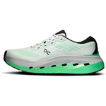 On Cloudrunner 3 Max running shoe in white and verdite green, medial side view