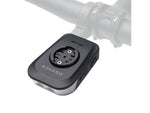Ravemen FR1100 front light mounted on bicycle handlebar showing FR1100 model name