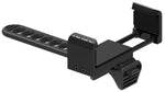 Lezyne Smart Vise Phone Mount black viewed from side showing clamp and perforated mounting arm