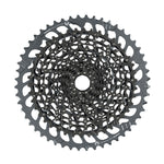 SRAM XG1275 Eagle GX 12-speed cassette with black finish on white background