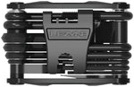 Lezyne RAP II 6 Multi Tool black front view showing chain breaker and folded tool stack