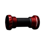 CeramicSpeed BSA Shimano Road bottom bracket with red anodized cups and black shell