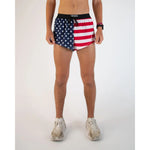 Chicknlegs Men's USA 2" Split Shorts - M