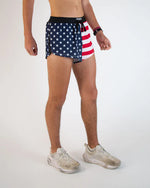 Chicknlegs Men's USA 2" Split Shorts - L