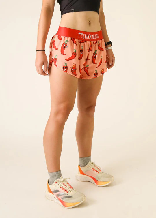 Chicknlegs Women's Chase Pack Chilis 1.5" Split Shorts - M