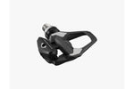 Shimano Dura-Ace PD-R9300 SPD-SL road pedal angled perspective view, black with gray accents