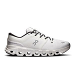 On Cloud X 5 running shoe in white and black with CloudTec sole, lateral view