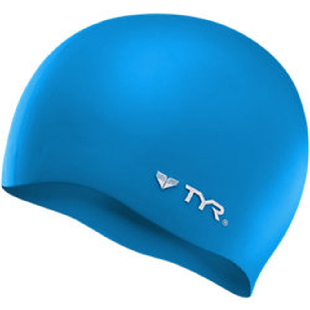 TYR Wrinkle Free Silicone Adult Cap - Blue