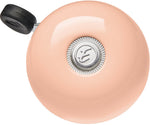 Electra bicycle bell in blush pink with silver center and black lever