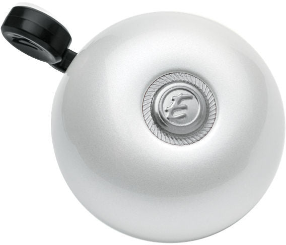 Electra bicycle bell in silver titanium grey finish with black lever
