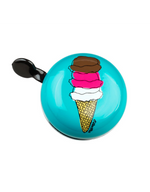 Electra bicycle bell in turquoise with colorful ice cream cone design