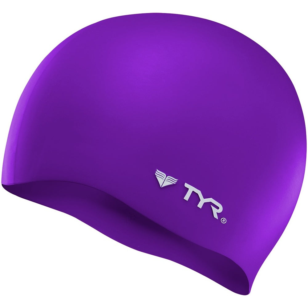 TYR Wrinkle Free Silicone Adult Cap - Purple