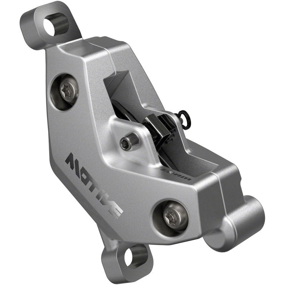 SRAM Motive Ultimate Disc Brake and Lever - Front, 950mm Hose, Post Mount, 4-Piston, Aluminum Lever Body, Carbon Blade, Black/Silver, A1