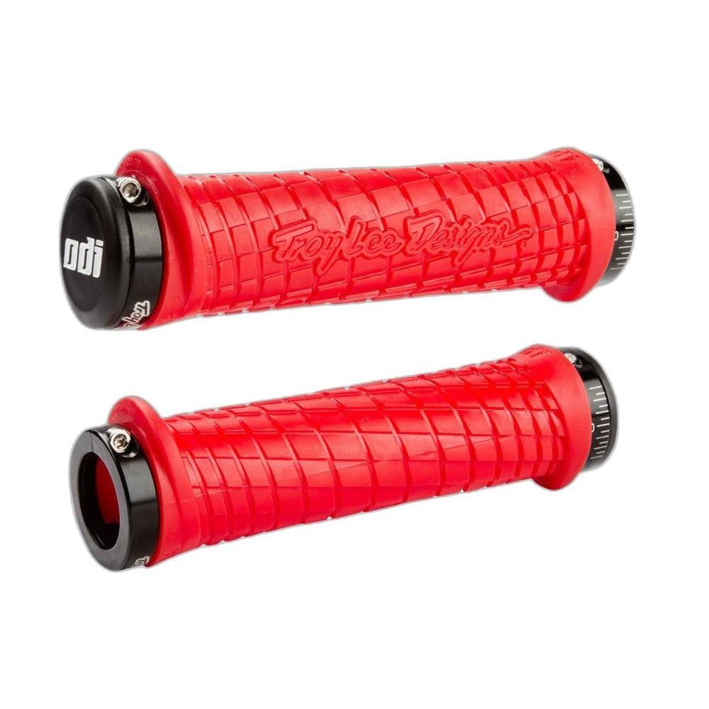 GRIPS ODI LOCKON BONUS MTN TROY LEE RD/BK w/CLAMP