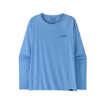 W's L/S Cap Cool Daily Graphic Shirt - Waters Fitz Roy Trout: Abundant Blue X-Dye M