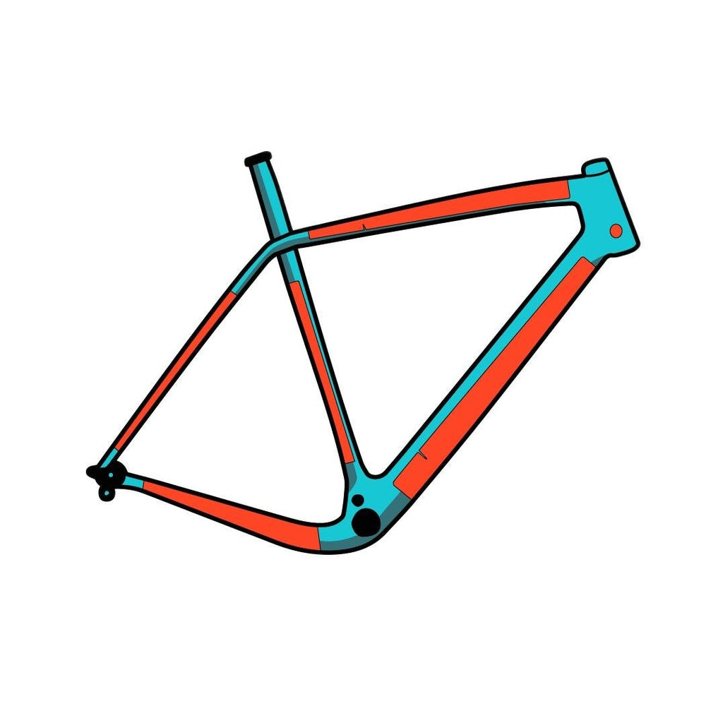 RideWrap Covered Road and Gravel Frame Protection Kit - Gloss