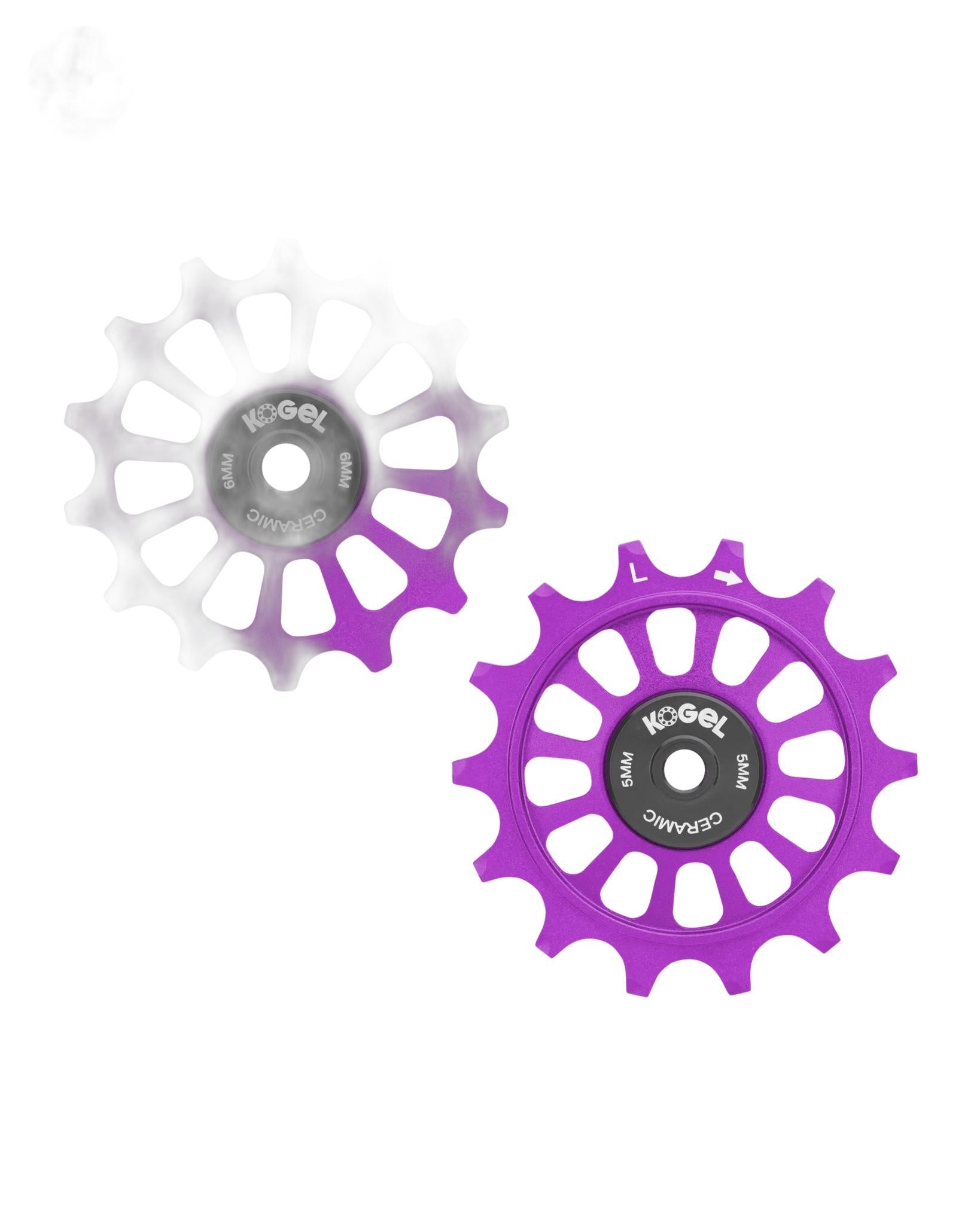 Kogel 14/14T Hybrid Ceramic Pulley Set SRAM 12, Cross - Blk