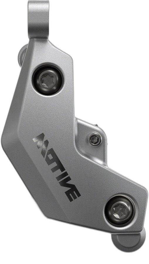 SRAM Motive Ultimate Disc Brake and Lever - Front, 950mm Hose, Post Mount, 4-Piston, Aluminum Lever Body, Carbon Blade, Black/Silver, A1