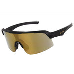 ELTIN Forest sunglasses with matt black frame and gold reflective lenses